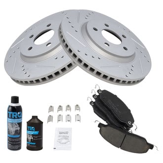 TRQ® - Performance Ceramic Front Brake Kit