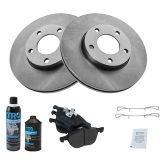 TRQ® - Front Disc Brake Kit with Semi-Metallic Pads