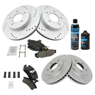 TRQ® - Performance Ceramic Front and Rear Brake Kit