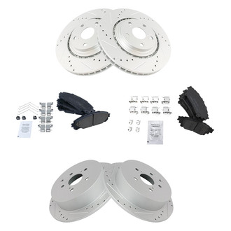 TRQ® - Performance Ceramic Front and Rear Brake Kit