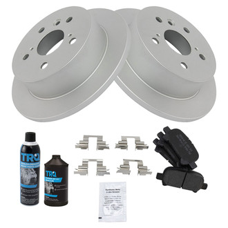 TRQ® - Rear Disc Brake Kit with Semi-Metallic Pads