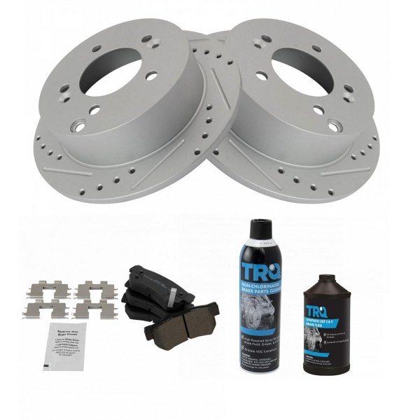 TRQ® - Performance Semi-Metallic Rear Brake Kit