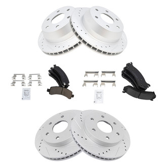 TRQ® - Performance Ceramic Front and Rear Brake Kit