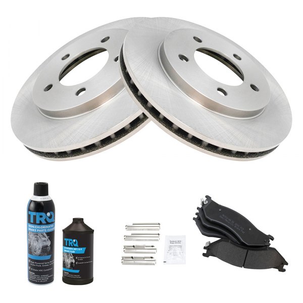 TRQ® - Front Disc Brake Kit with Semi-Metallic Pads