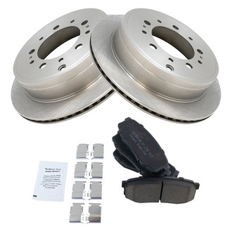 TRQ® - Rear Disc Brake Kit with Ceramic Pads
