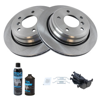 TRQ® - Rear Disc Brake Kit with Semi-Metallic Pads