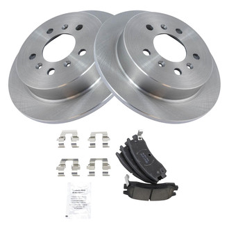 TRQ® - Rear Disc Brake Kit with Ceramic Pads