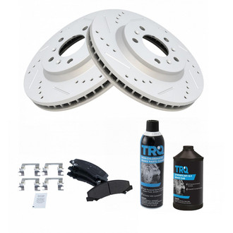 TRQ® - Performance Semi-Metallic Front Brake Kit