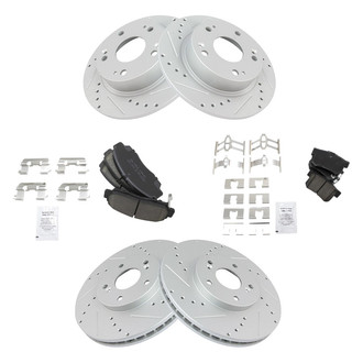 TRQ® - Performance Ceramic Front and Rear Brake Kit