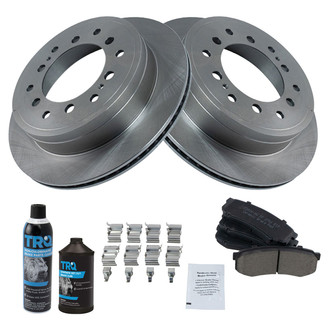 TRQ® - Rear Disc Brake Kit with Ceramic Pads