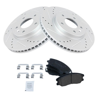 TRQ® - Performance Ceramic Front Brake Kit
