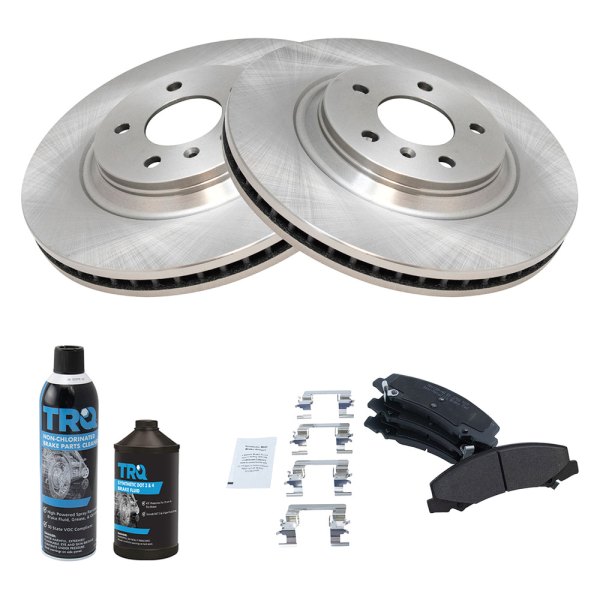 TRQ® - Front Disc Brake Kit with Semi-Metallic Pads