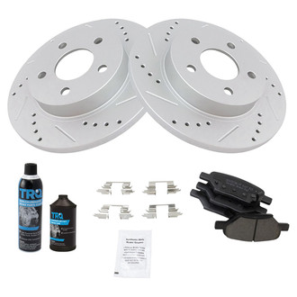 TRQ® - Performance Ceramic Rear Brake Kit