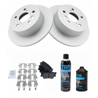 TRQ® - Rear Disc Brake Kit with Semi-Metallic Pads