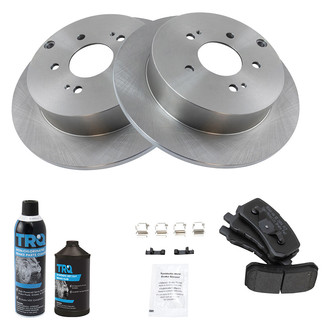 TRQ® - Rear Disc Brake Kit with Semi-Metallic Pads