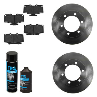 TRQ® - Front Disc Brake Kit with Semi-Metallic Pads