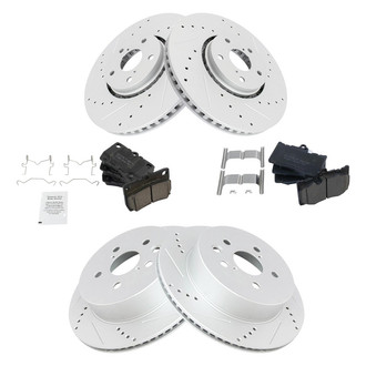TRQ® - Performance Ceramic Front and Rear Brake Kit