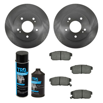 TRQ® - Rear Disc Brake Kit with Semi-Metallic Pads