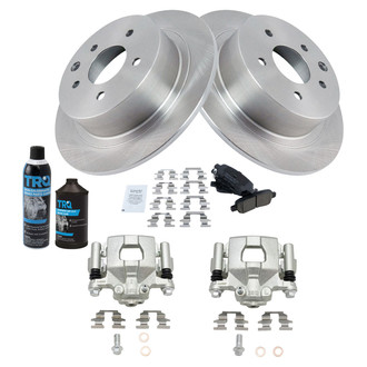 TRQ® - Rear Disc Brake Kit with Ceramic Pads and Calipers