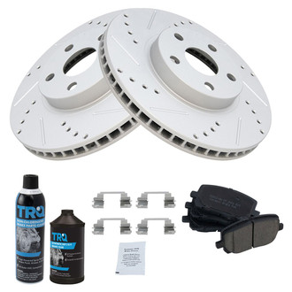 TRQ® - Performance Ceramic Front Brake Kit
