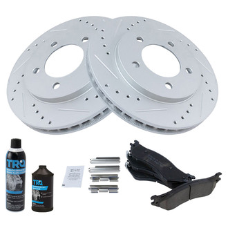 TRQ® - Performance Ceramic Front Brake Kit
