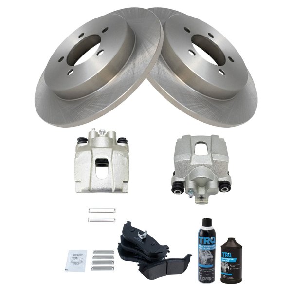 TRQ® - Rear Disc Brake Kit with Ceramic Pads and Calipers