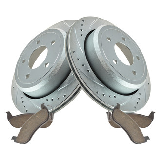 TRQ® - Performance Ceramic Rear Brake Kit
