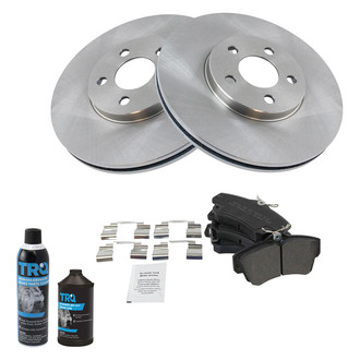 TRQ® - Front Disc Brake Kit with Semi-Metallic Pads