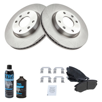 TRQ® - Front Disc Brake Kit with Semi-Metallic Pads