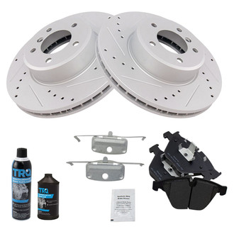 TRQ® - Performance Semi-Metallic Front Brake Kit