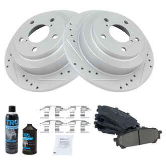 TRQ® - Performance Ceramic Rear Brake Kit