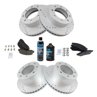 TRQ® - Performance Ceramic Front and Rear Brake Kit