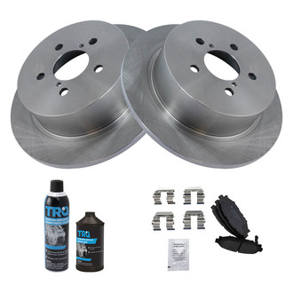 TRQ® - Rear Disc Brake Kit with Semi-Metallic Pads