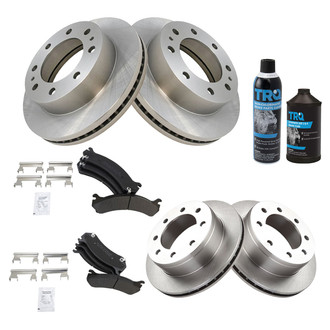 TRQ® - Disc Brake Kit with Semi-Metallic Pads