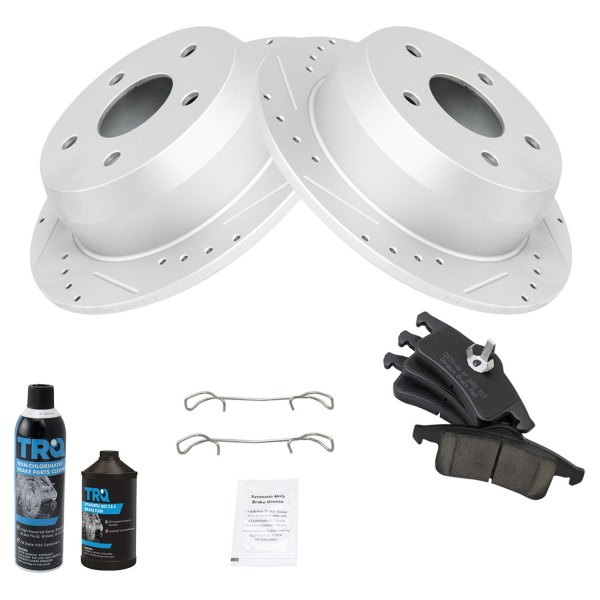 TRQ® - Performance Ceramic Rear Brake Kit