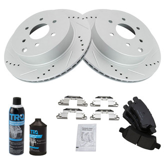 TRQ® - Performance Ceramic Rear Brake Kit