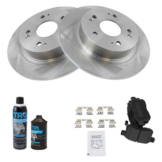 TRQ® - Rear Disc Brake Kit with Semi-Metallic Pads