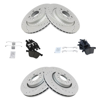 TRQ® - Performance Ceramic Front and Rear Brake Kit