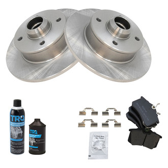 TRQ® - Rear Disc Brake Kit with Semi-Metallic Pads