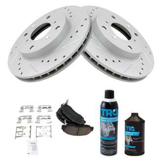 TRQ® - Performance Ceramic Front Brake Kit