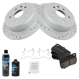 TRQ® - Performance Ceramic Rear Brake Kit