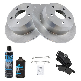 TRQ® - Rear Disc Brake Kit with Semi-Metallic Pads