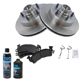TRQ® - Front Disc Brake Kit with Semi-Metallic Pads
