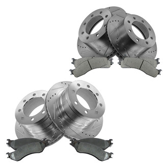 TRQ® - Performance Ceramic Front and Rear Brake Kit