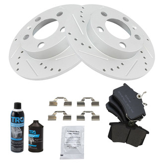 TRQ® - Performance Semi-Metallic Rear Brake Kit