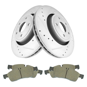 TRQ® - Performance Ceramic Front Brake Kit