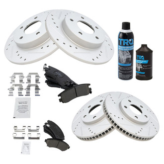 TRQ® - Performance Ceramic Front and Rear Brake Kit