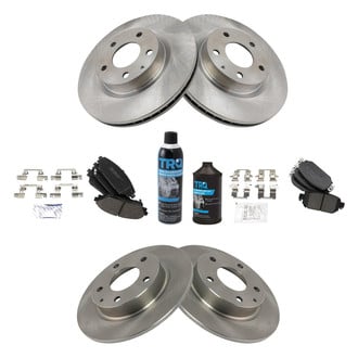 TRQ® - Front and Rear Disc Brake Kit with Ceramic Pads
