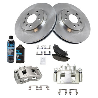TRQ® - Front Disc Brake Kit with Ceramic Pads and Calipers