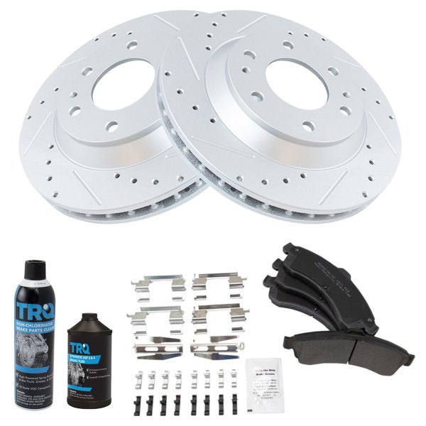 TRQ® - Performance Semi-Metallic Front Brake Kit